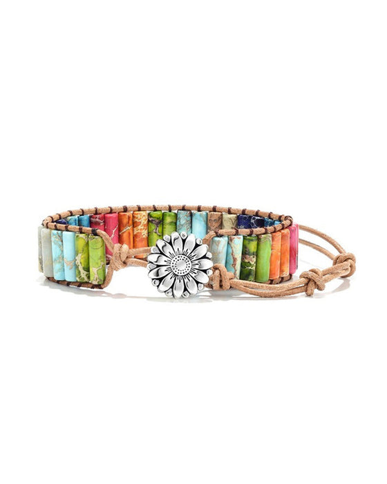 steinarmbånd i boho-stil