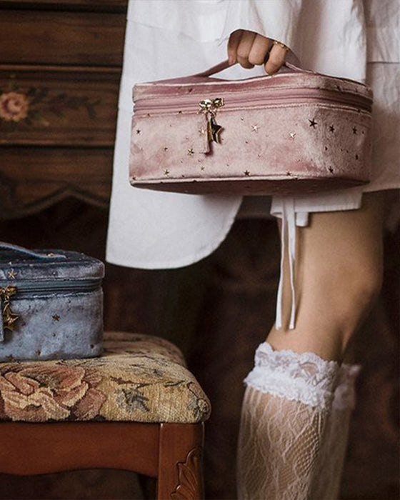 Kosmetikkveske i fløyel