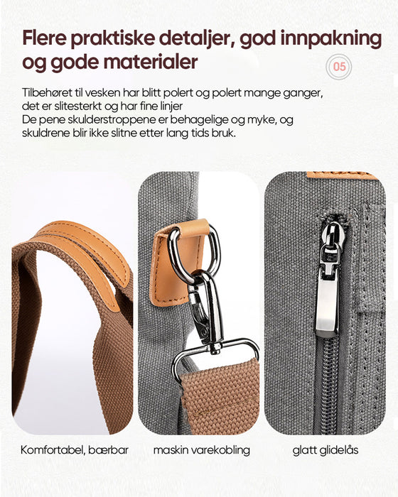 Crossbody-veske med stor