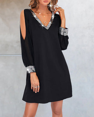 Langermet elegant festkjole