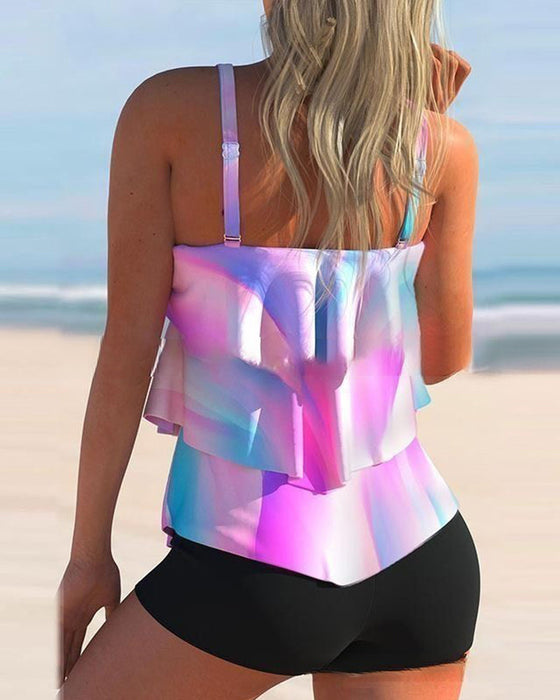 Skjørt badedrakt todelt bikini