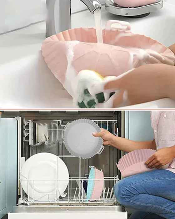 Silikonstekebrett til dampfrityrkoker