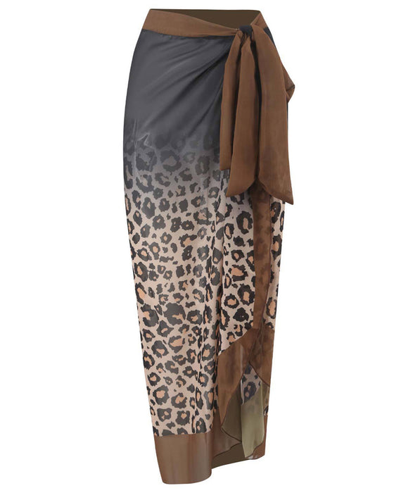 Badedrakt strandskjørtsett i ett stykke