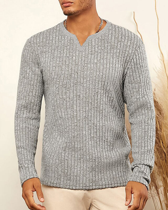 Avslappet langermet topp for menn