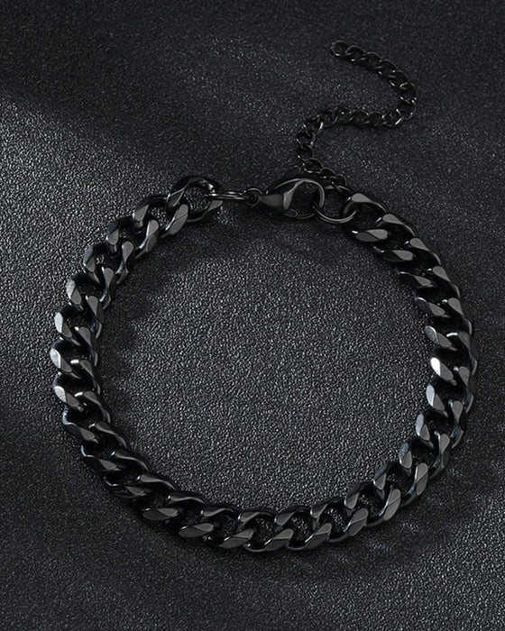 Seks sider polert titan armbånd