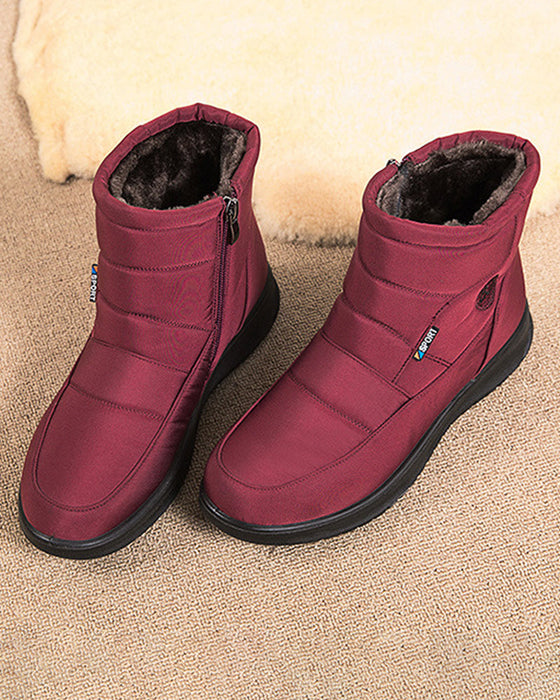 Flate korte snøstøvler