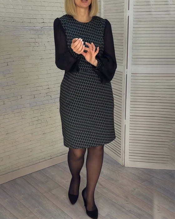 Kjole med elegant stil og raglanermer