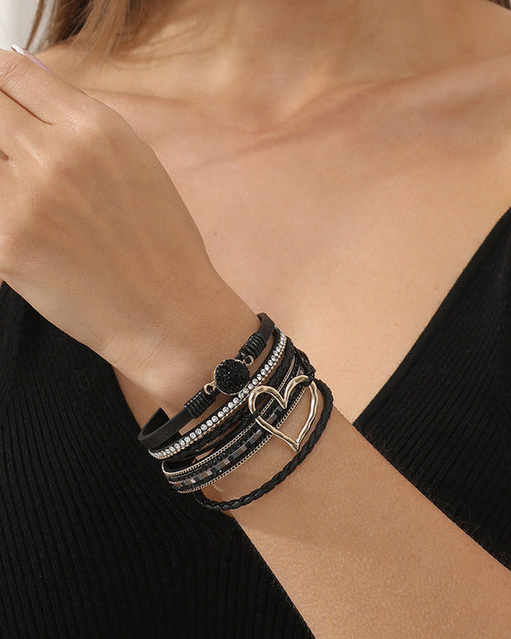 Heart Bohemian armbånd