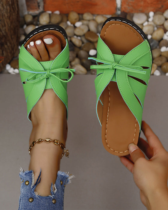 Tøfler med fiskemunn og kile