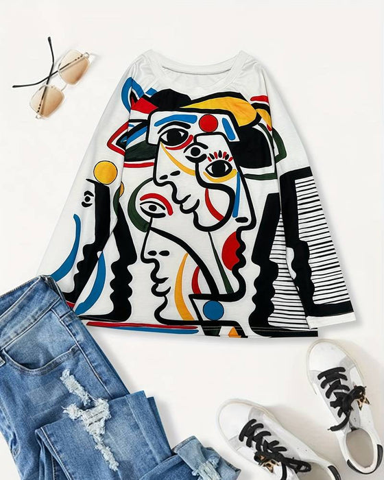 Abstrakt topp med trykk