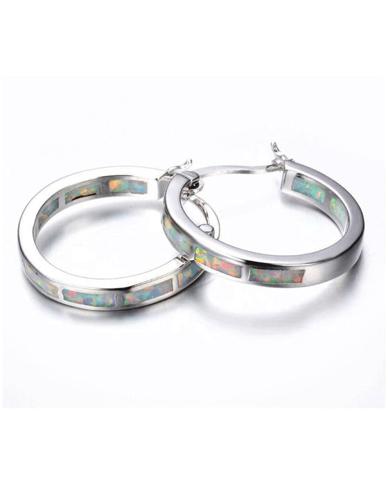 Fargerike runde øredobber