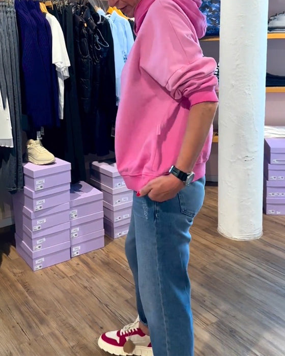 Uformell hettegenser i gradient farge