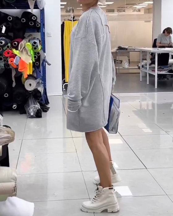 Skiftkjole med rund hals